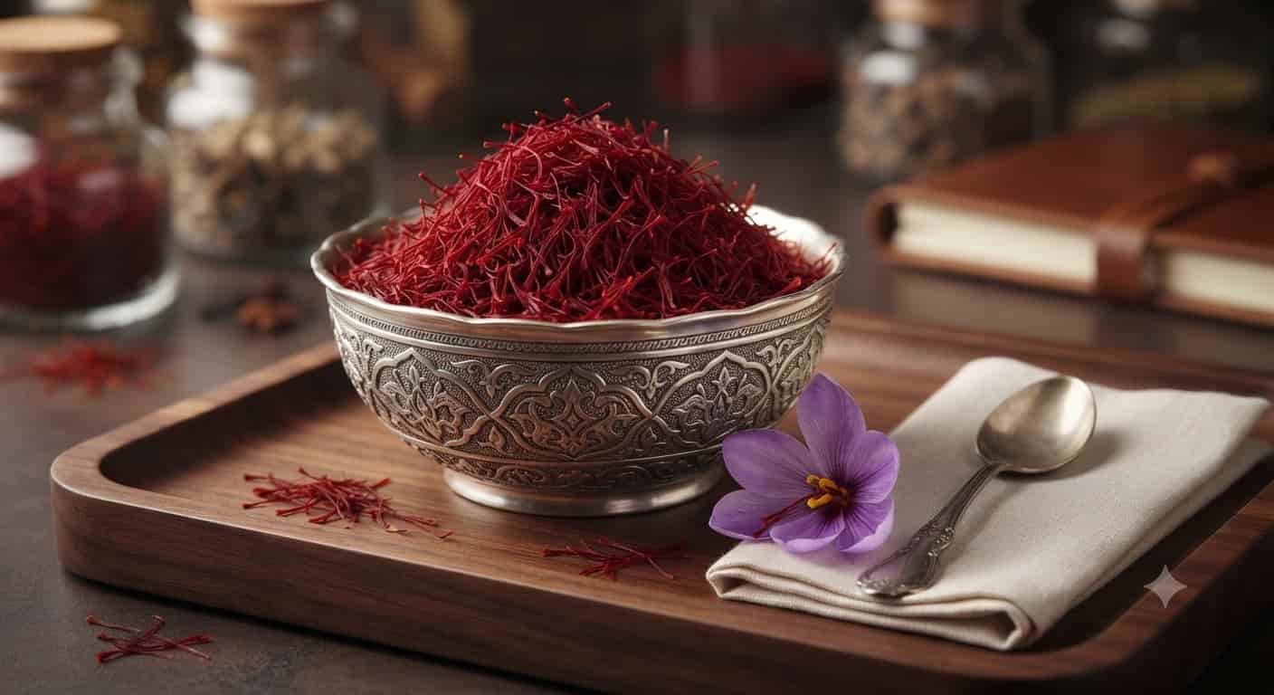 زعفران نگین اتویی با رنگ دهی قوی و عطر طبیعی